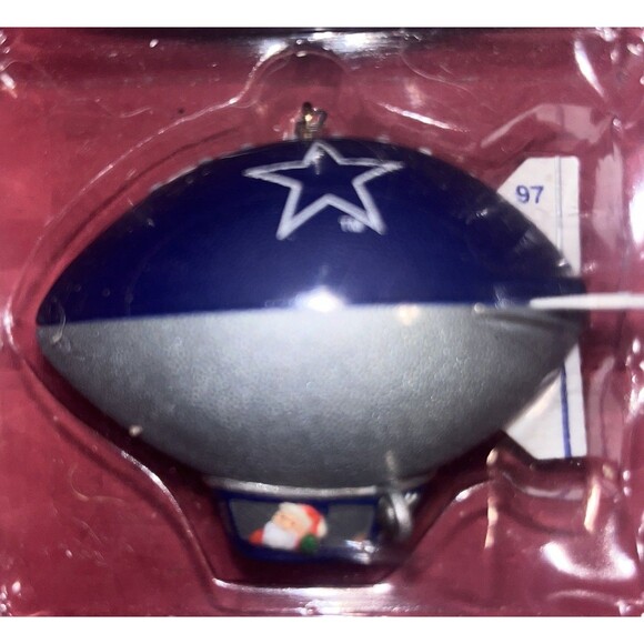 Vtg Hallmark 1997 Dallas Cowboys Blimp Ornament NFL Keepsake Collection NIB - Picture 6 of 6
